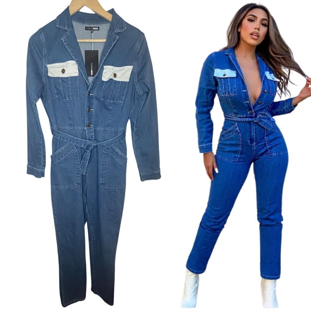 Fashion Nova Travels Utilities Jumpsuit